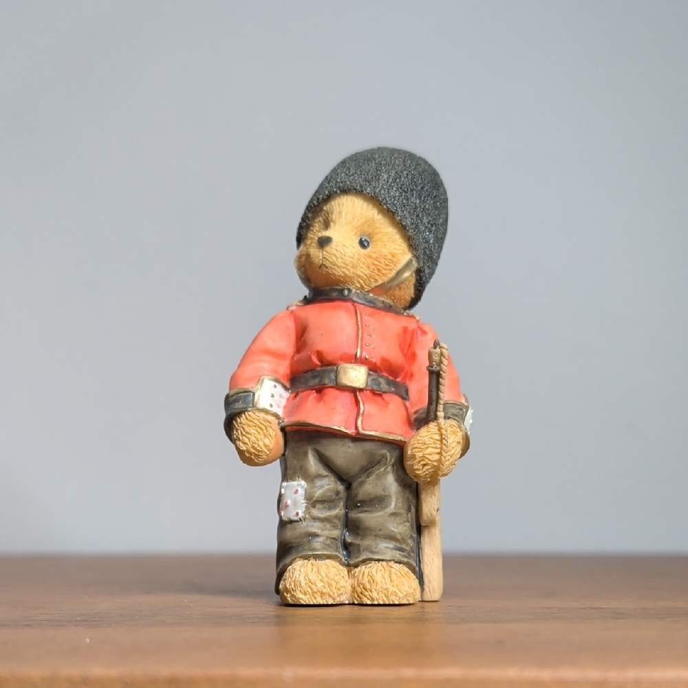 Enesco Cherished Teddies "Gordon" 1995 Toy Soldier Nutcracker Figure